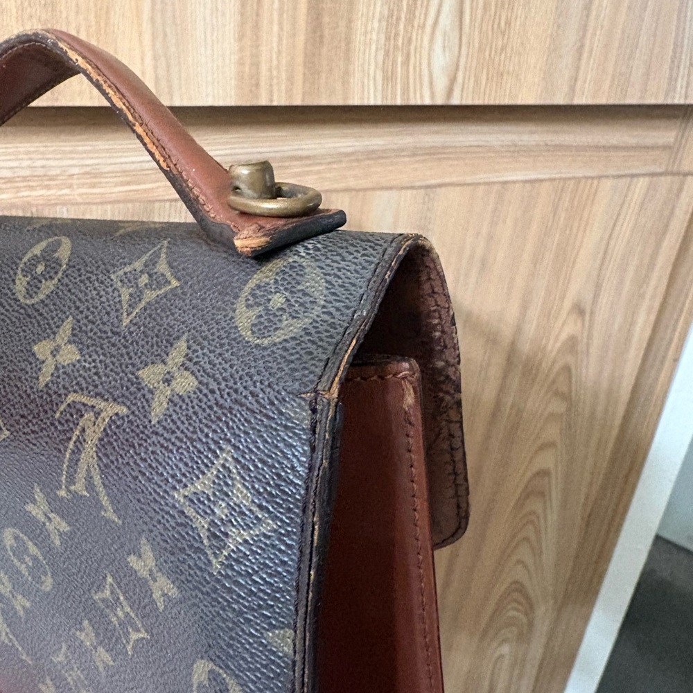 Auth LOUIS VUITTON Monogram Monceau 26 hand Bag Read - Picture 12 of 16